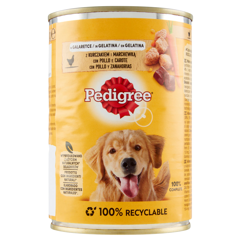 Pedigree Pollo e Carote in Gelatina 400g - Cibo Umido per Cani Pedigree Pollo e Carote in Gelatina 400g - Cibo Umido per Cani